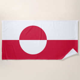 Flagge Grönlands Strandtuch