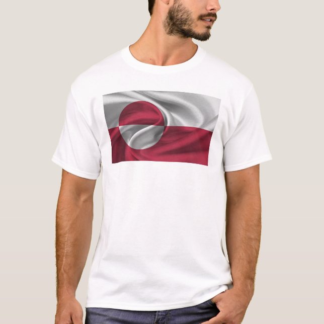 Flagge Grönlands T-Shirt (Vorderseite)