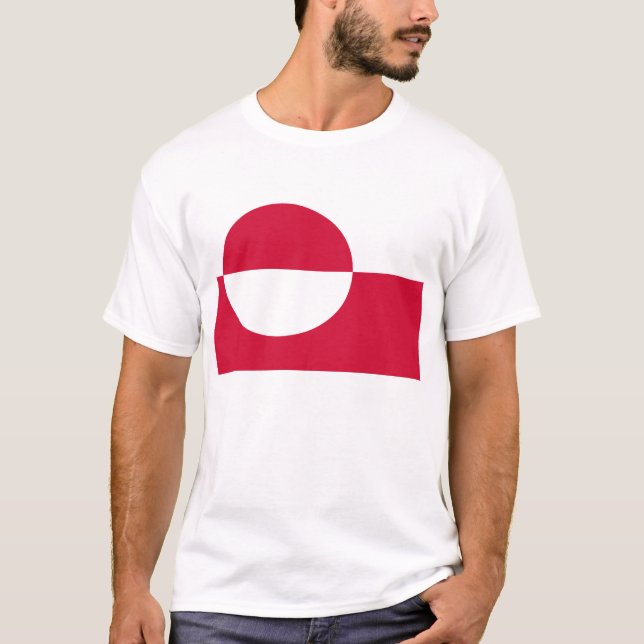 Flagge Grönlands T-Shirt (Vorderseite)