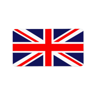 Flagge Großbritanniens Adressaufkleber