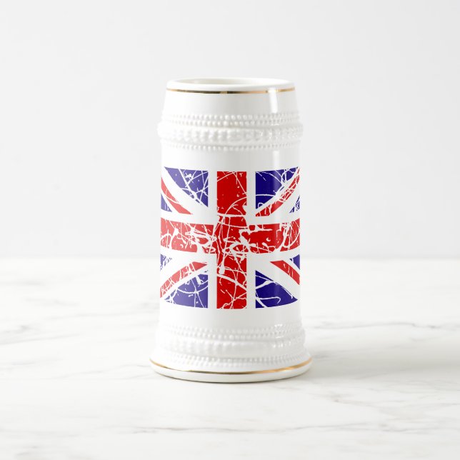 Flagge Großbritanniens Bierglas (Mittel)