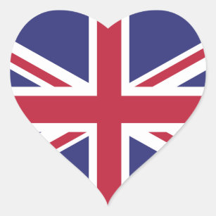 Flagge Großbritanniens formte BRITISCHES Brexit Herz-Aufkleber