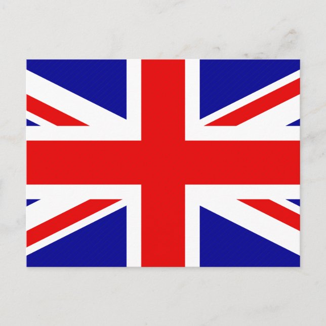 Flagge Großbritanniens Postkarte (Vorderseite)