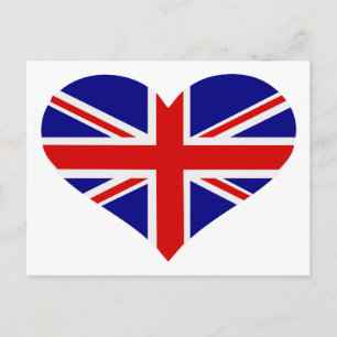 Flagge Großbritanniens Postkarte