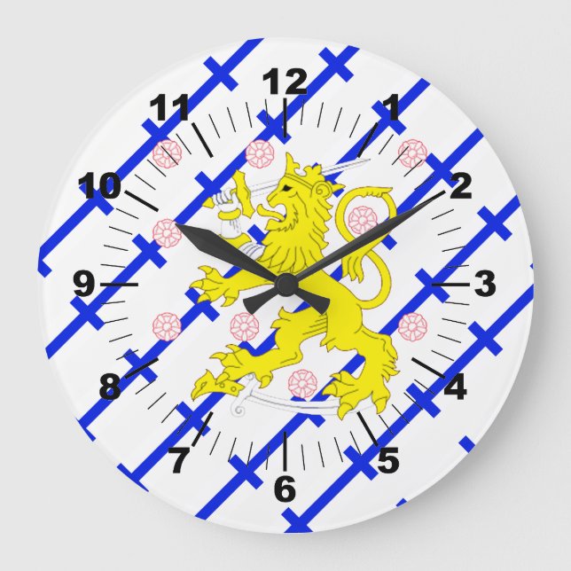 Flagge Große Wanduhr (Vorderseite)