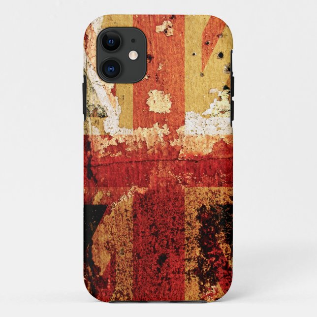 Flagge Grunge Großbritannien Case-Mate iPhone Hülle (Rückseite)