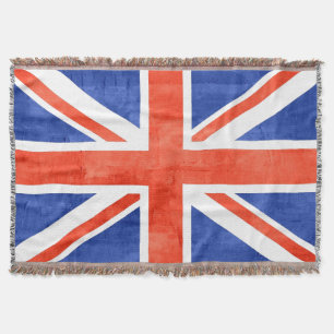 Flagge Grunge Vereinigtes Königreich Decke