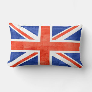 Flagge Grunge Vereinigtes Königreich Lendenkissen