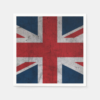 Flagge Grunge Vereinigtes Königreich Serviette