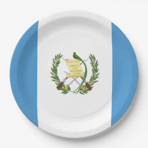 Flagge: Guatemala Pappteller