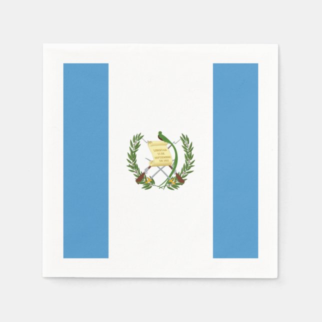 Flagge: Guatemala Serviette (Vorderseite)