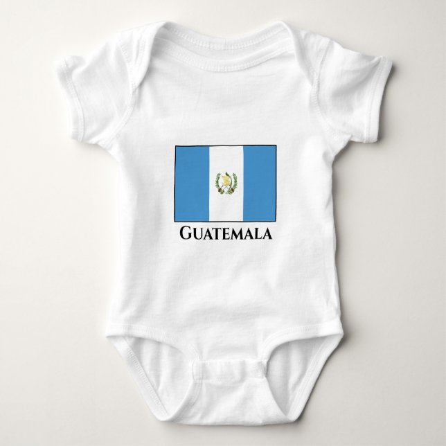 Flagge Guatemalas Baby Strampler (Vorderseite)