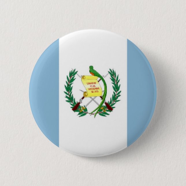 Flagge Guatemalas Button (Vorderseite)