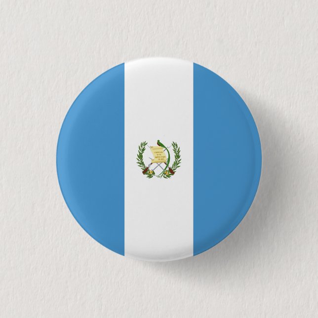Flagge Guatemalas Button (Vorderseite)
