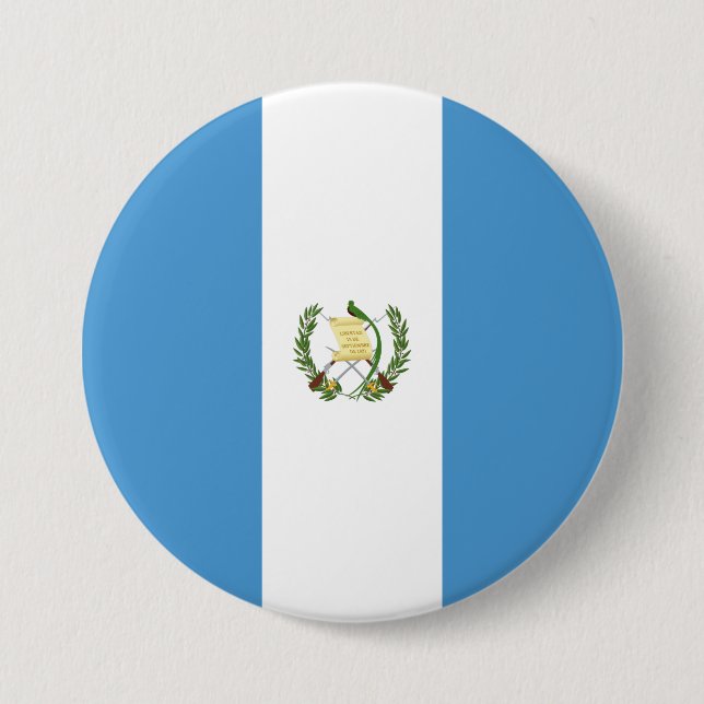 Flagge Guatemalas Button (Vorderseite)