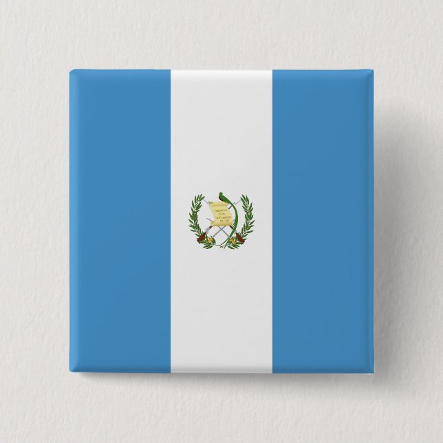 Flagge Guatemalas Button (Vorderseite)