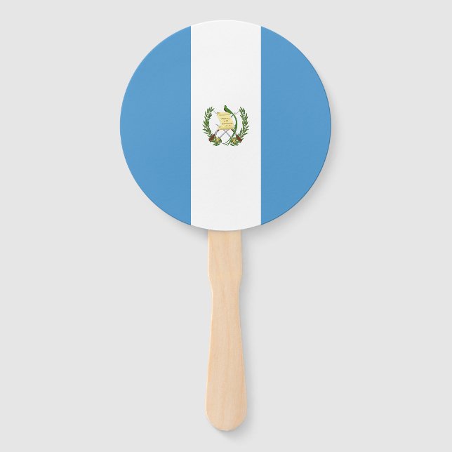 Flagge Guatemalas Fächer (Vorderseite)