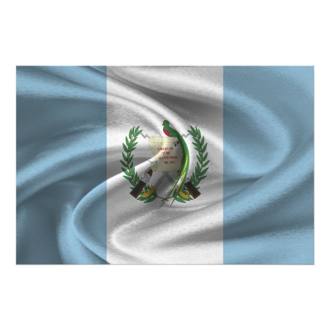 Flagge Guatemalas Fotodruck (Vorne)