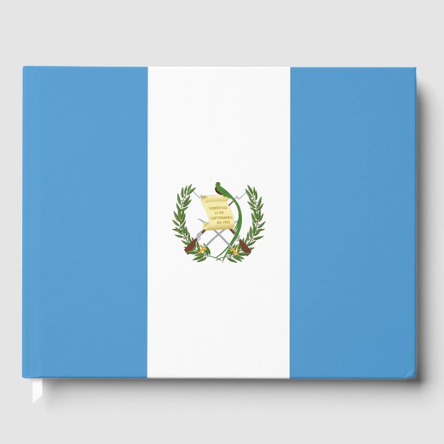 Flagge Guatemalas Gästebuch (Vorderseite)