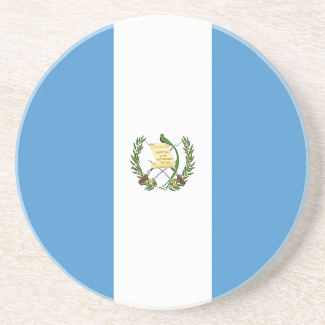 Flagge Guatemalas Getränkeuntersetzer (Vorne)