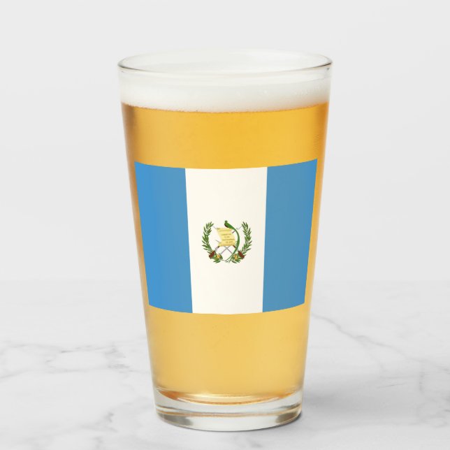 Flagge Guatemalas Glas (Vorne (Gefüllt))