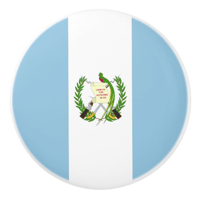 Flagge Guatemalas Keramikknauf (Vorderseite)