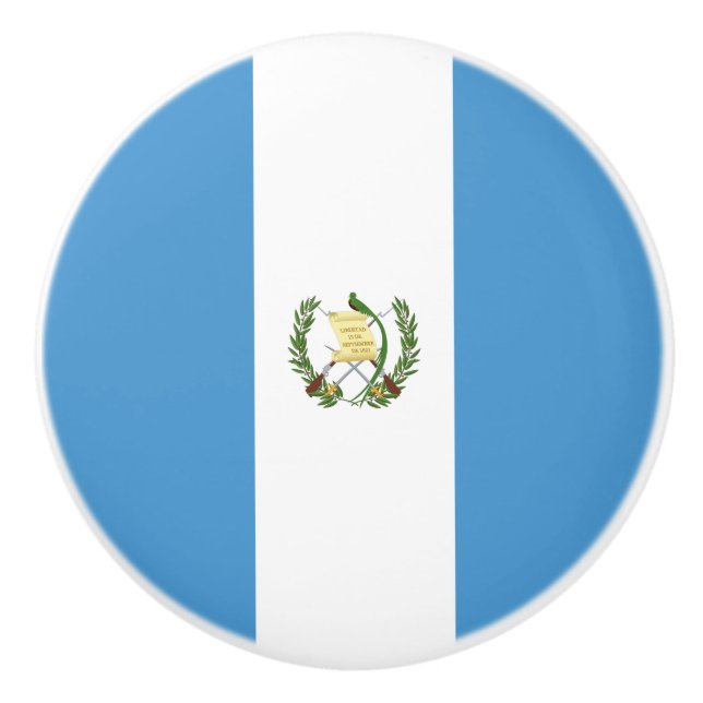 Flagge Guatemalas Keramikknauf (Vorderseite)