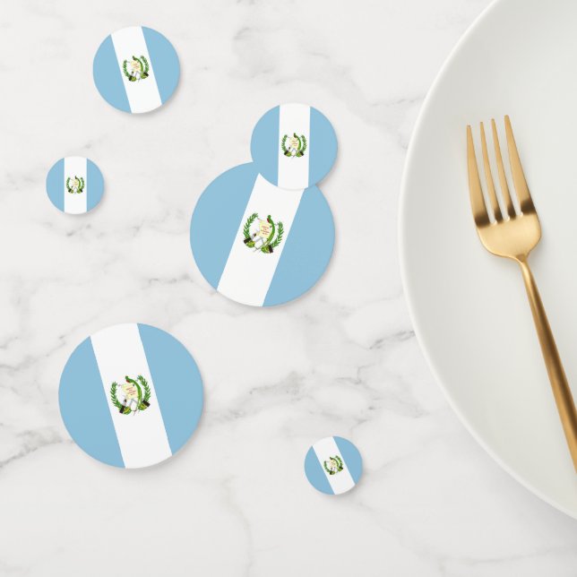 Flagge Guatemalas Konfetti (Gruppe)