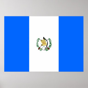 Flagge Guatemalas Poster