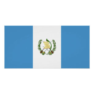 Flagge Guatemalas Poster