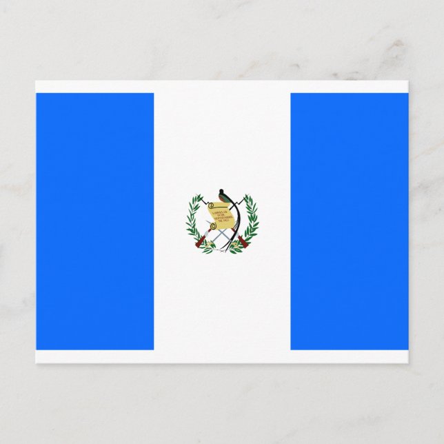 Flagge Guatemalas Postkarte (Vorderseite)