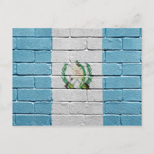 Flagge Guatemalas Postkarte