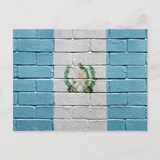 Flagge Guatemalas Postkarte (Vorderseite)