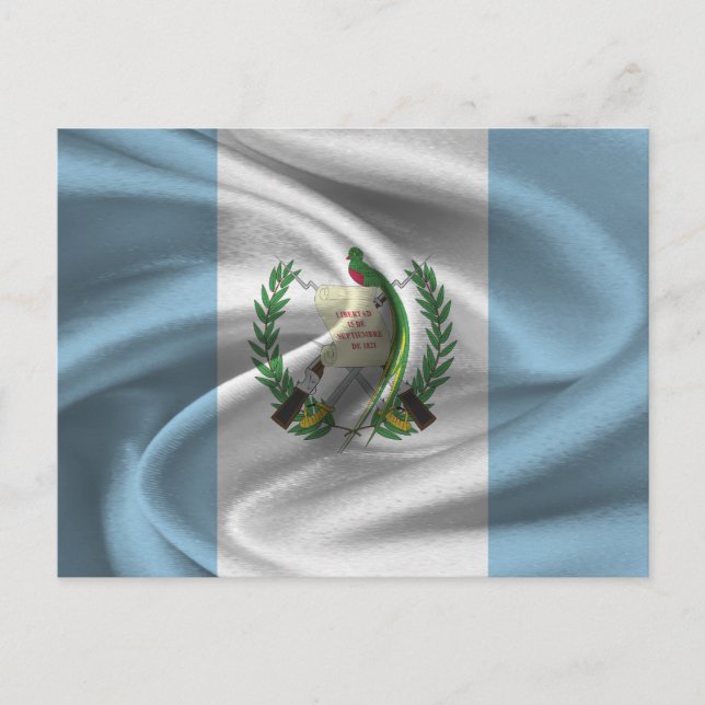 Flagge Guatemalas Postkarte (Vorderseite)