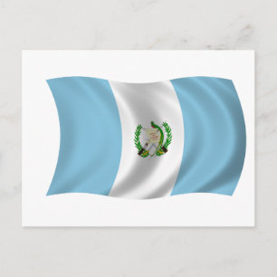 Flagge Guatemalas Postkarte