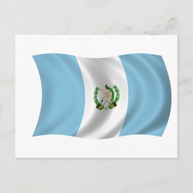 Flagge Guatemalas Postkarte (Vorderseite)