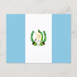 Flagge Guatemalas Postkarte