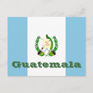 Flagge Guatemalas Postkarte