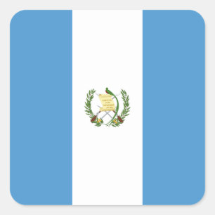 Flagge Guatemalas Quadratischer Aufkleber
