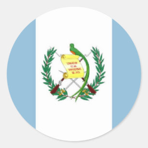 Flagge Guatemalas Runder Aufkleber