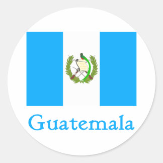 Flagge Guatemalas Runder Aufkleber