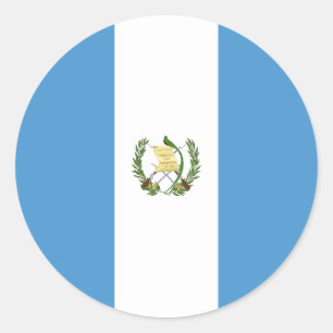 Flagge Guatemalas Runder Aufkleber