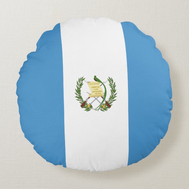 Flagge Guatemalas Rundes Kissen (Vorderseite)