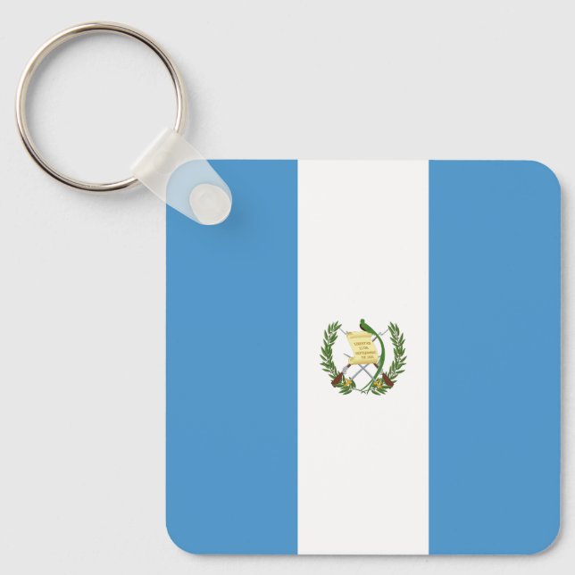Flagge Guatemalas Schlüsselanhänger (Vorderseite)