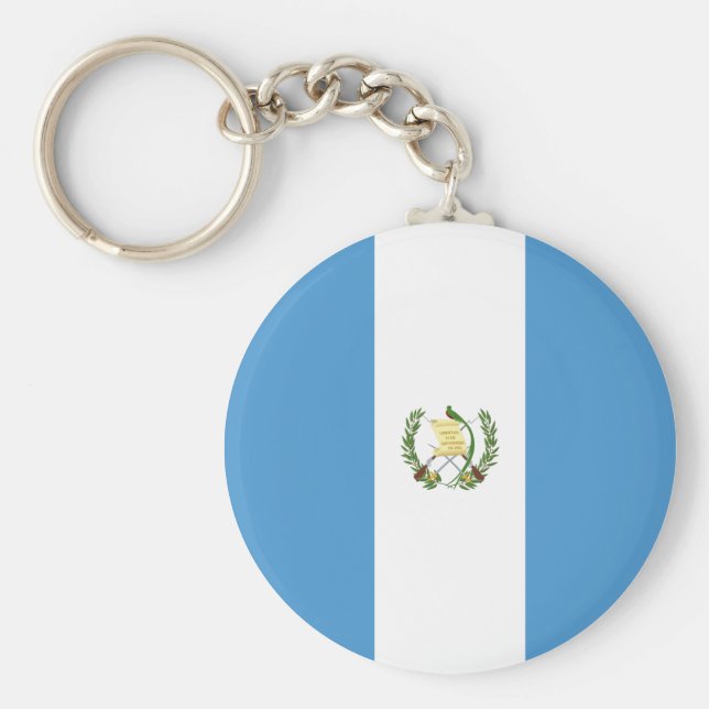 Flagge Guatemalas Schlüsselanhänger (Vorne)