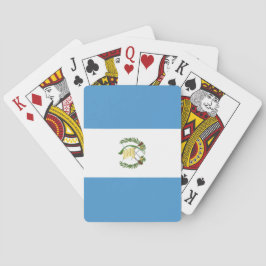 Flagge Guatemalas Spielkarten