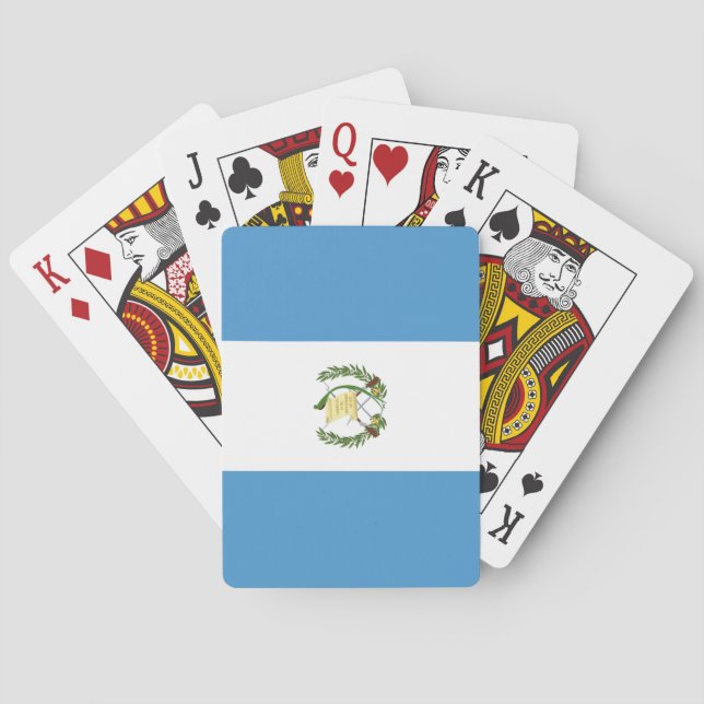 Flagge Guatemalas Spielkarten (Rückseite)