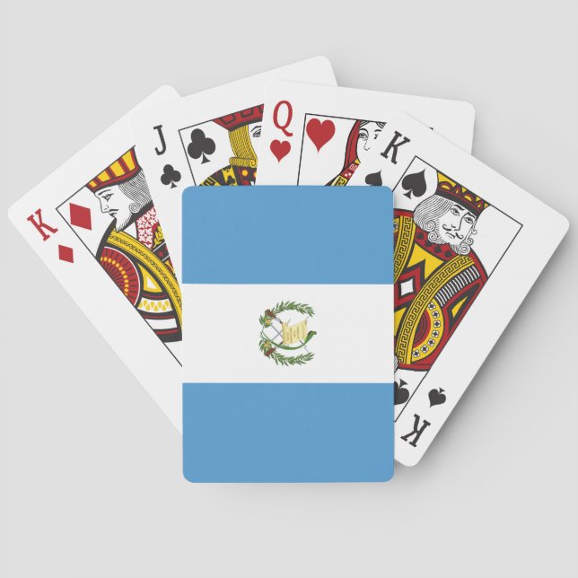 Flagge Guatemalas Spielkarten (Rückseite)