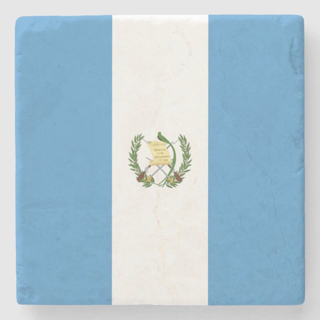 Flagge Guatemalas Steinuntersetzer (Vorderseite)