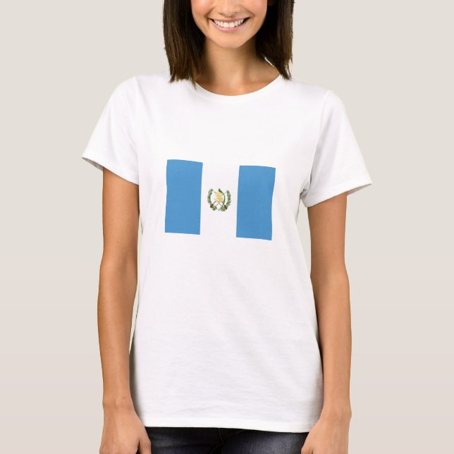 Flagge Guatemalas T-Shirt (Vorderseite)